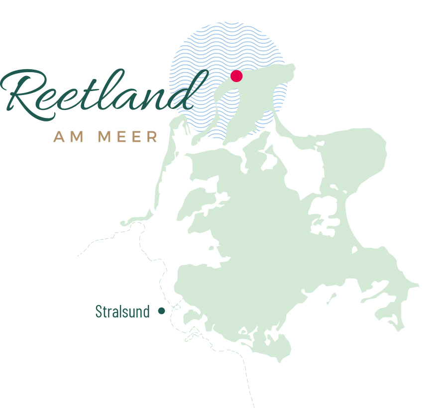 Reetland am Meer