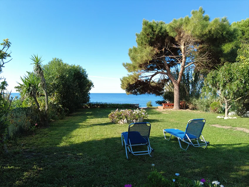 Garden with seaview