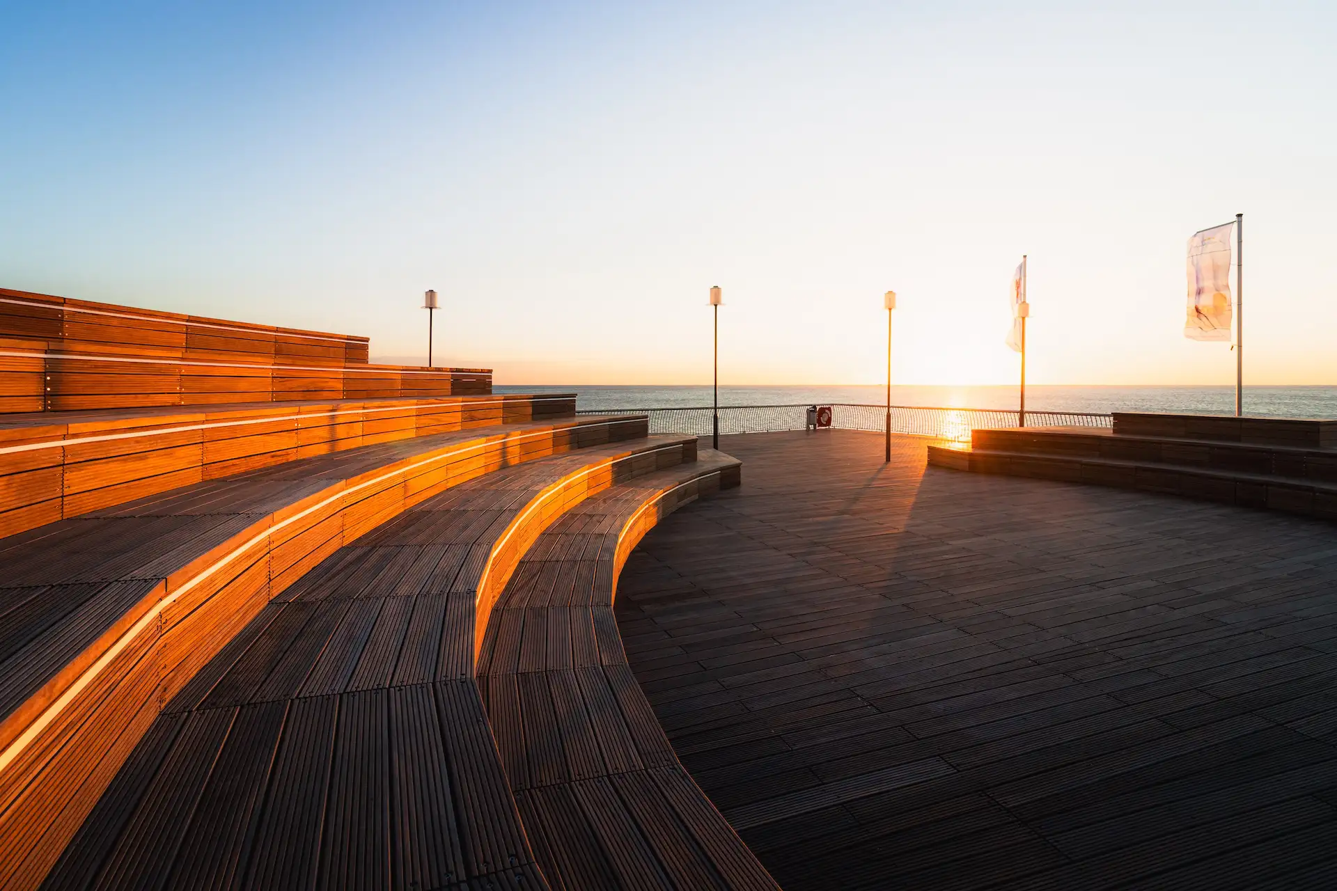 Seebrücke Koserow bei Sonnenuntergang