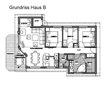 Grundriss vom Ferienhaus Typ B