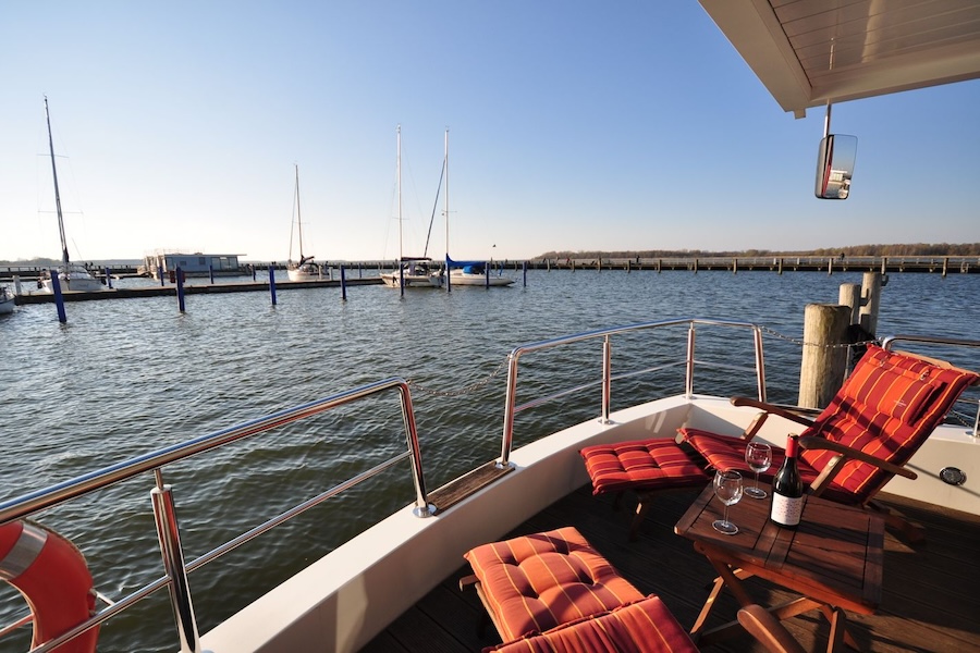 Ausblick vom Hausboot