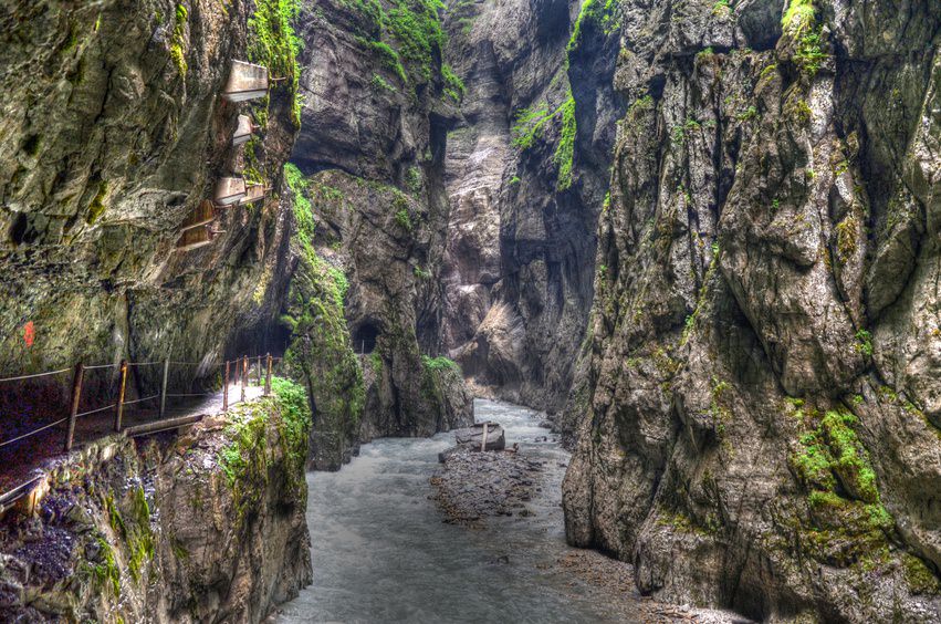Die Höllentalklamm bei Garmisch-Partenkirchen